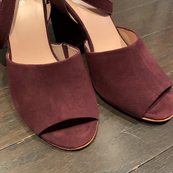 Reiss Suede sandals in burgundy, dark red, maroon, oxblood size 40 - Picture 8 of 8